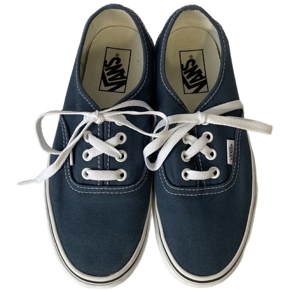 Vans Navy Authentic Canvas Shoe Size Men’s 5.0/Women’s 6.5 - Picture 1 of 7